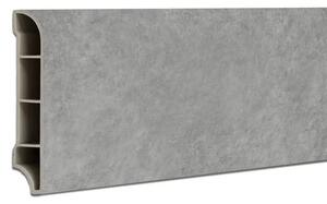 Vinyl SPC padlószegély Harbor beton szürke 2400x60x12 mm