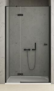 New Trendy Reflexa Black zuhanyajtók 140 cm dönthető fekete félfényes/átlátszó üveg EXK-4910