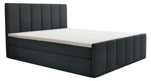 KONDELA Boxspring ágy, 140x200, szürke, STAR