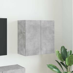 TV Fali Szekrény 59,5 x 31 x 60 cm Beton Szürke Szerelt Fa