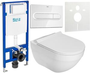 Set WC csésze Roca Hebe A34H138000, beépíthető keret Roca Duplo A890070020, A890195000, A890063000