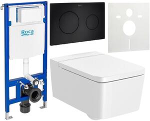 Set WC csésze Roca Inspira A346537000, beépíthető keret Roca Duplo A890070020, A80153200B, A890189206, A890063000