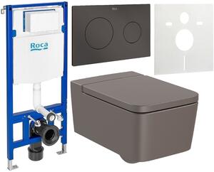 Set WC csésze Roca Inspira A346537660, beépíthető keret Roca Duplo A890070020, A80153266B, A89018920M, A890063000