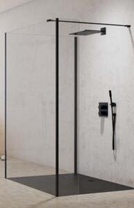 New Trendy New Modus Black zuhanyfal 80 cm fekete félfényes/átlátszó üveg EXK-5589