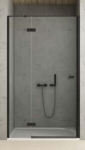 New Trendy Reflexa Black zuhanyajtók 80 cm dönthető fekete félfényes/átlátszó üveg EXK-4898