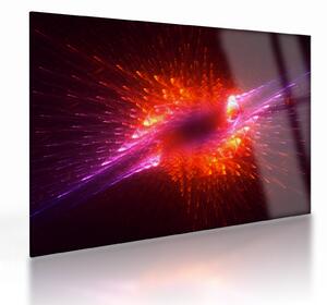 Modern tüskés absztrakció képe (üvegen) (70x50 cm)