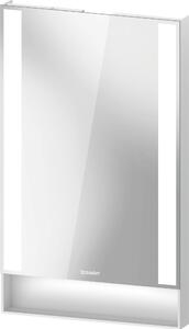 Duravit Qatego tükör 45x75 cm négyszögletes világítással fehér QA7080018180000