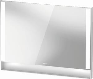Duravit Qatego tükör 100x75 cm négyszögletes világítással fehér QA7083018180000