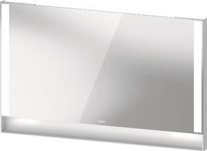Duravit Qatego tükör 120x75 cm négyszögletes világítással fehér QA7084018180100