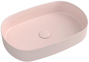 Isvea Infinity mosdótál 55x36 cm ovális mosdótálak rózsaszín 10NF65055-2S