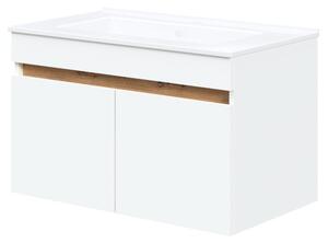 Puresa mosdó alatti szekrény 80 cm, fehér