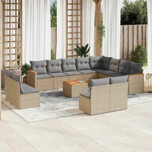 VidaXL Polyrattan Kerti Ülőgarnitúra - 13 részes