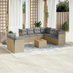 VidaXL Polyrattan Kerti Ülőgarnitúra - 10 részes