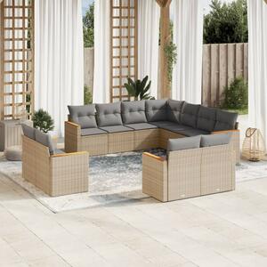 VidaXL Polyrattan Kerti Ülőgarnitúra - 11 részes