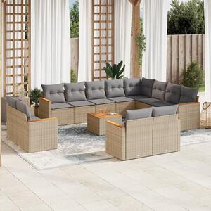 VidaXL Polyrattan Kerti Ülőgarnitúra - 13 részes