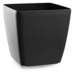 Flower Lover Virágcserép Quadrato Easy mattantracit, 24 cm