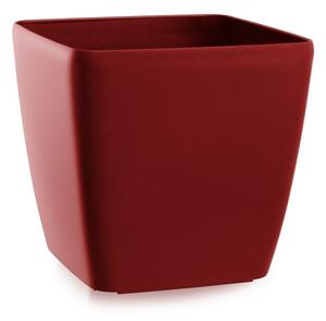 Flower Lover Virágcserép Quadrato Easy matt vörös,18 cm