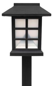 HOME MX716N napelemes kerti lámpa, 12db-os display, műanyag, 1 db hidegfehér LED, kültéri, beltéri