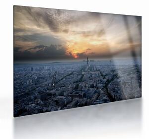 Kép - Párizs magasból (üvegen) (70x50 cm)