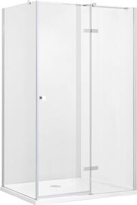 Besco Pixa zuhanykabin 100x90 cm négyszögletes króm fényes/átlátszó üveg PPP-109-195-C