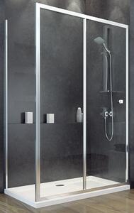 Besco Duo Slide zuhanyfal 80 cm króm fényes/átlátszó üveg PDS-80