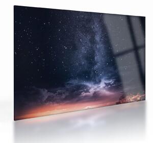 Égbolt tele csillagokkal képe (üvegen) (70x50 cm)