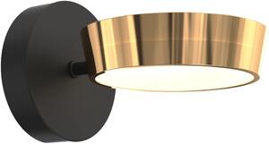 Zuma Line Lara oldalfali lámpa 1x12 W fekete-arany MB7170-1-3BGT