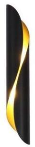 Abigali Drill oldalfali lámpa 2x40 W fekete-arany KGG2E14