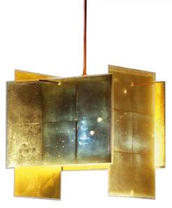 Függőlámpa Ingo Maurer, 24 Karat Blau, dimmable, Arany / Sárgaréz, Nappali, Műanyag, Dizájn