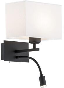 Argon Hilary oldalfali lámpa 2x15 W fehér-fekete 868