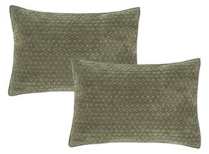 Bársony párnahuzat szett 2 db-os 50x75 cm Attica Velvet Embroidered – Bianca