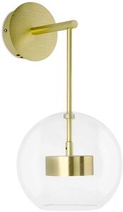 King Home Capri oldalfali lámpa 2x7 W átlátszó-arany XCW9148-1