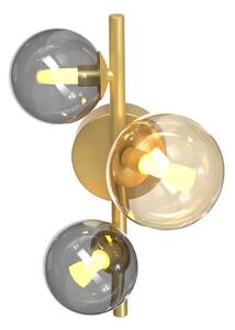 Zuma Line Villa oldalfali lámpa 3x3.5 W arany-szürke-borostyán MB5918-3-EGN
