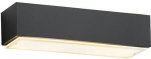 Argon Carlson oldalfali lámpa 2x15 W fekete-opál 7182