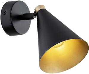 Argon Lucinda oldalfali lámpa 1x7 W fekete-arany 8253