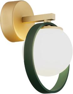 Argon Saturnia oldalfali lámpa 1x6 W zöld-arany-opál 8258