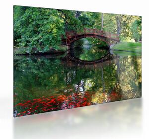 A folyó képe (üvegen) (70x50 cm)