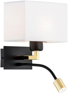 Argon Bill oldalfali lámpa 2x15 W fehér-fekete 1051
