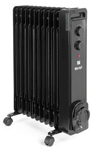 G21 Merapi olajradiátor fekete, 11 elem, 2500 W