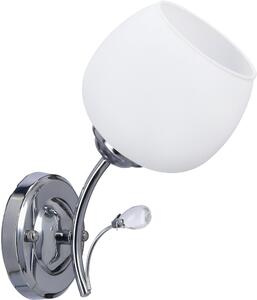 Candellux Estar oldalfali lámpa 1x40 W fehér-króm 21-09425