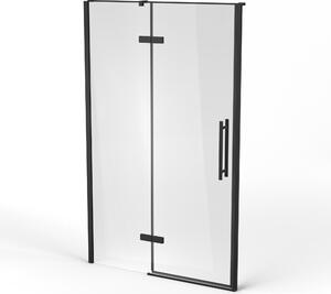 Ravak Cool! zuhanyajtók 120 cm dönthető fekete matt üveg/átlátszó üveg X0VVGC300Z1
