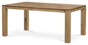 Étkezőasztal 180x90 cm, tömör tölgy, olajfényezés, lábak 8x8 cm