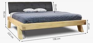 Tömör bükk ágy, 180 x 200 cm, Anes