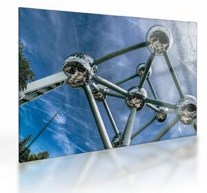 Kép - atomium Brüsszelben (üvegen) (70x50 cm)