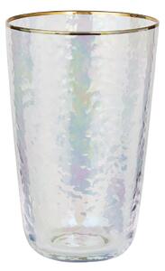 SMERALDA long drink pohár arany szegéllyel 530 ml
