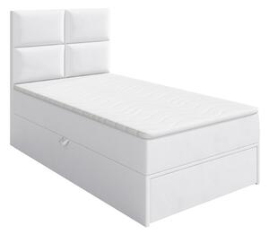 Egyszemélyes ágy 100 cm Hills 1 (fehér) (ágyráccsal, matraccal és tárolóhellyel). 1070131