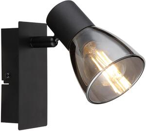 Globo Lighting Claude oldalfali lámpa 1x40 W fekete-füst színű 54307-1