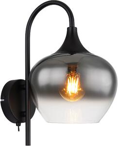 Globo Lighting Maxy oldalfali lámpa 1x40 W fekete-füst színű 15548W