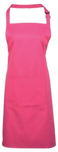 Premier Workwear Kantáros konyhai kötény zsebbel - Hot pink