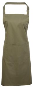 Premier Workwear Kantáros konyhai kötény zsebbel - Olív